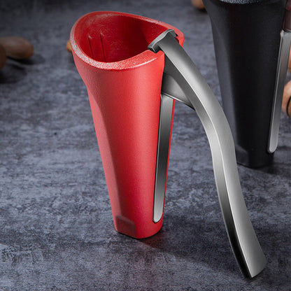 Ergonomic Aluminium Nutcracker with Curved Handle and Serrated Design