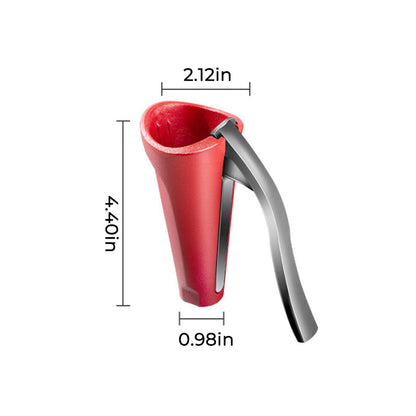 Ergonomic Aluminium Nutcracker with Curved Handle and Serrated Design
