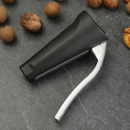 Ergonomic Aluminium Nutcracker with Curved Handle and Serrated Design