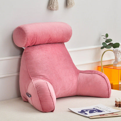 Ergonomic Backrest Cushion with Armrests and Adjustable Headrest