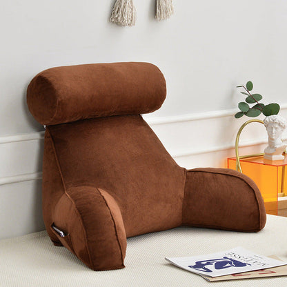 Ergonomic Backrest Cushion with Armrests and Adjustable Headrest