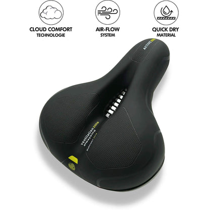 Ergonomic Bicycle Seat with Memory Foam and Vibration-Dampening Gel
