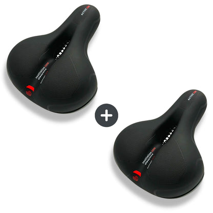 Ergonomic Bicycle Seat with Memory Foam and Vibration-Dampening Gel