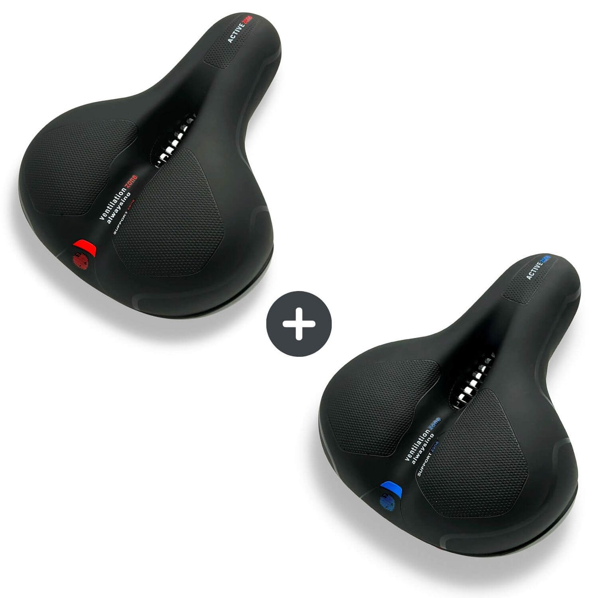 Ergonomic Bicycle Seat with Memory Foam and Vibration-Dampening Gel