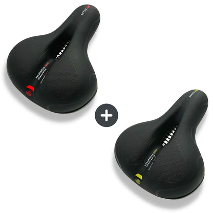 Ergonomic Bicycle Seat with Memory Foam and Vibration-Dampening Gel