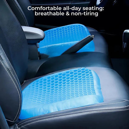 Ergonomic Gel Seat Cushion with Breathable Honeycomb Design