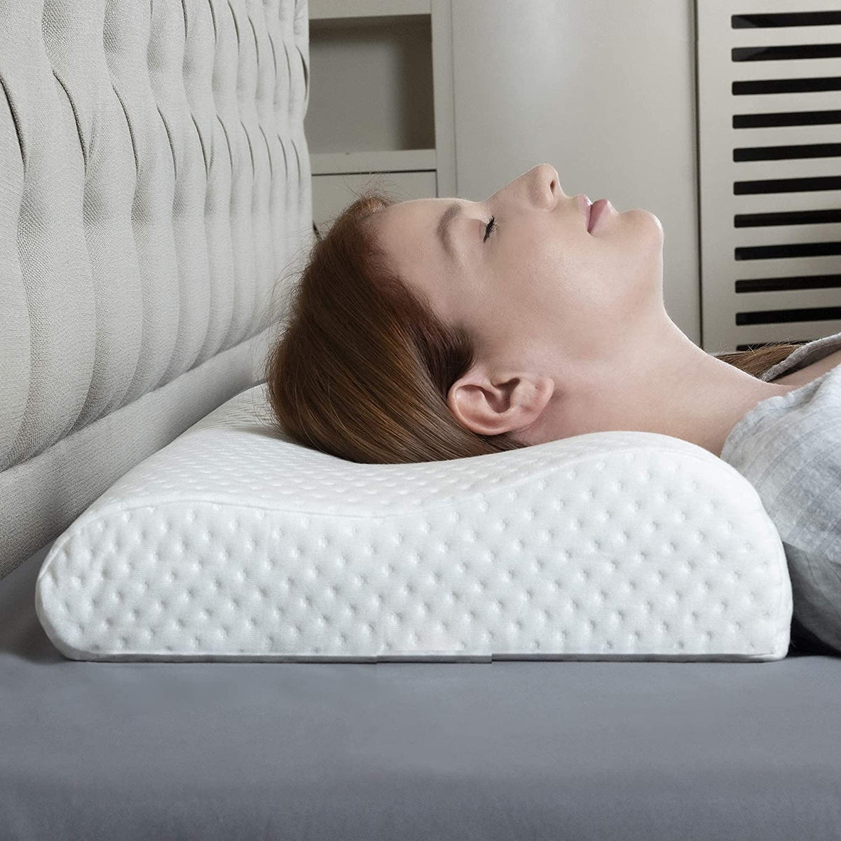 Ergonomic Memory Foam Pillow – Dual-Height Design for Customised Sleep Support