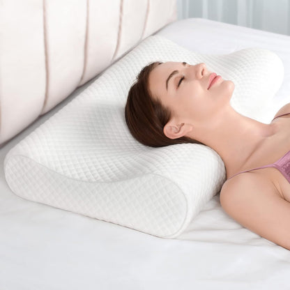 Ergonomic Memory Foam Pillow – Dual-Height Design for Customised Sleep Support