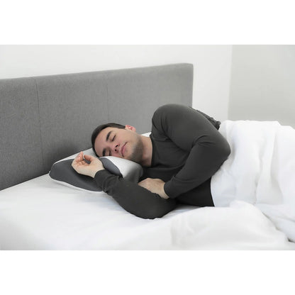 Ergonomic Memory Foam Pillow with Contoured Support and Removable Washable Cover