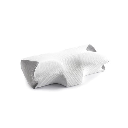 Ergonomic Memory Foam Pillow with Contoured Support and Removable Washable Cover