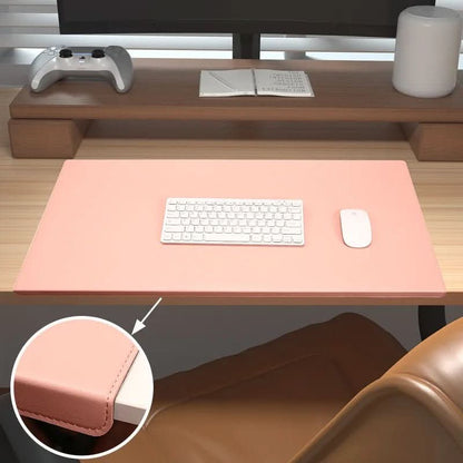 Ergonomic PU Leather Desk Mat with Non-Slip Surface for Office