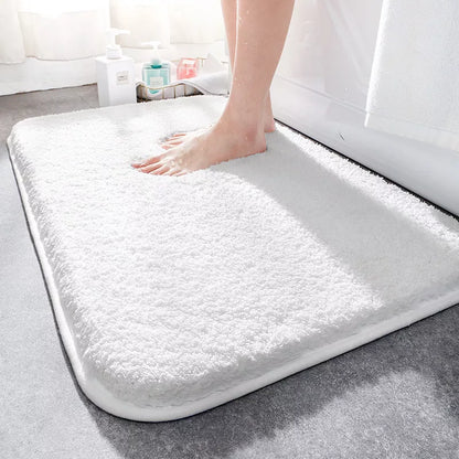 Extra Thick Microfibre Bath Mat with Absorbent Surface and Non-Slip Backing