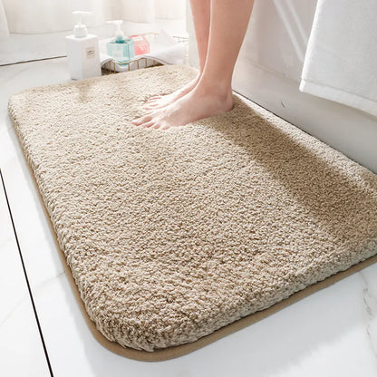 Extra Thick Microfibre Bath Mat with Absorbent Surface and Non-Slip Backing