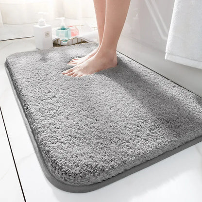 Extra Thick Microfibre Bath Mat with Absorbent Surface and Non-Slip Backing