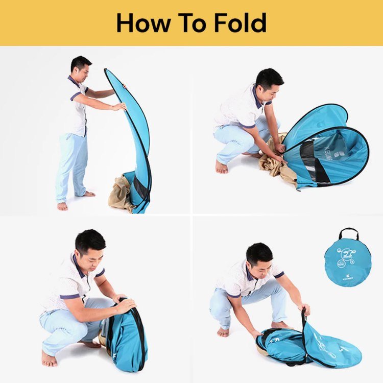 Family Pop-Up Beach Tent with UV Protection and Sand Anchoring