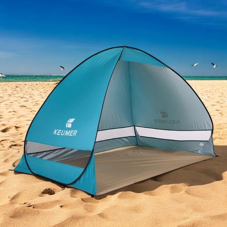 Family Pop-Up Beach Tent with UV Protection and Sand Anchoring
