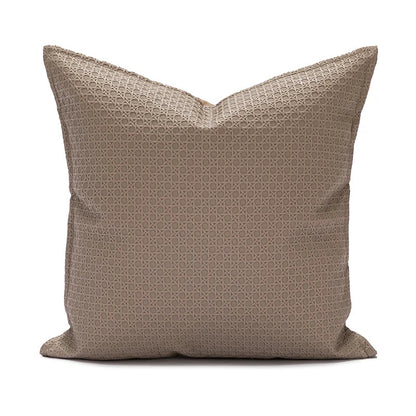 Faux Leather Cushion Cover with Textured Design for Modern Living Rooms