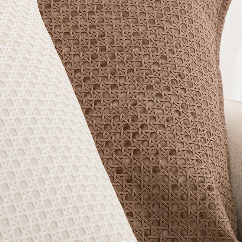 Faux Leather Cushion Cover with Textured Design for Modern Living Rooms