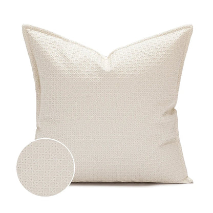Faux Leather Cushion Cover with Textured Design for Modern Living Rooms
