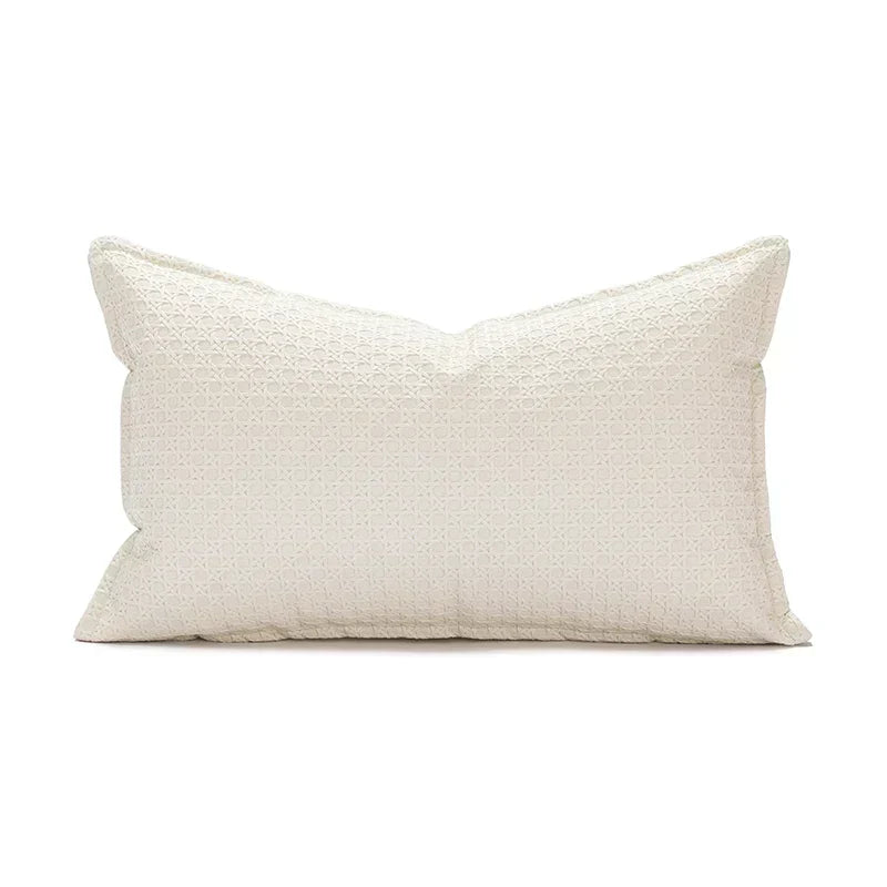 Faux Leather Cushion Cover with Textured Design for Modern Living Rooms