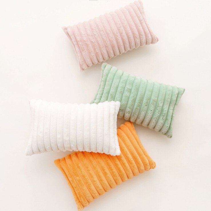 Faux Rabbit Fur Cushion Cover with Invisible Zip and Soft Textured Finish