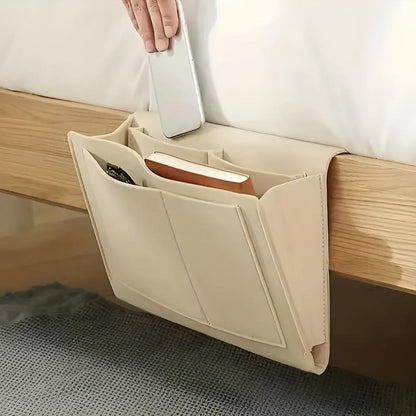 Felt Bedside Organiser – Space-Saving Storage for Bed, Sofa and Desk