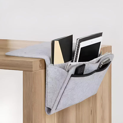 Felt Bedside Organiser – Space-Saving Storage for Bed, Sofa and Desk