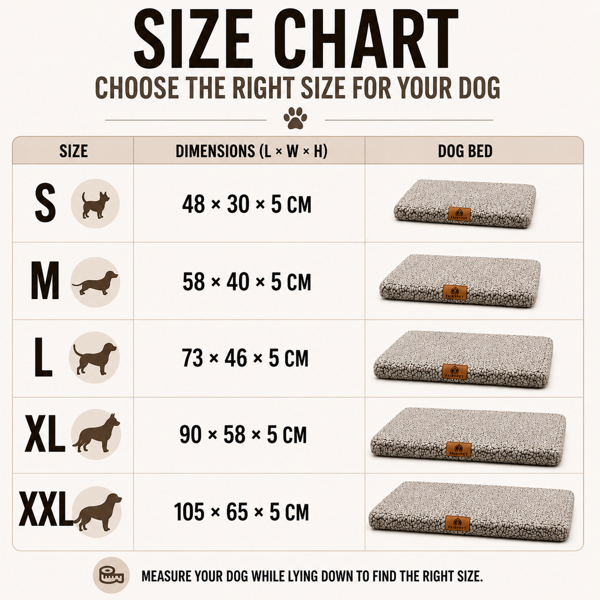 Flat Orthopedic Foam Dog Mat with Removable Faux Fur Cover and Anti Slip Base