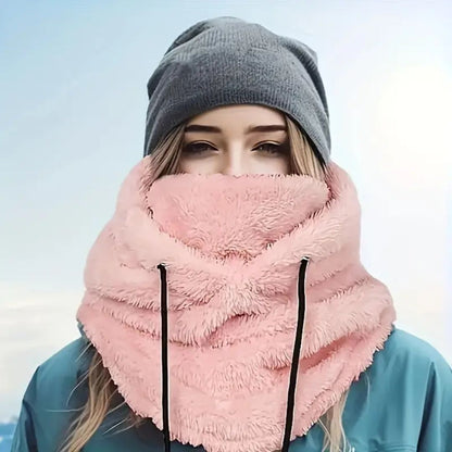 Fleece Balaclava Hood for Winter Hiking Cycling and Skiing