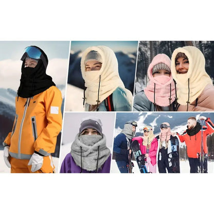 Fleece Balaclava Hood for Winter Hiking Cycling and Skiing