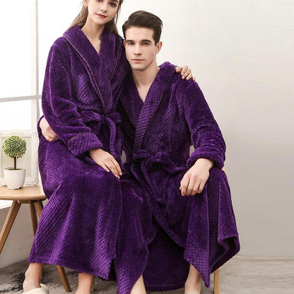 Fleece Bathrobe with Soft, Breathable Comfort and Deep Pockets