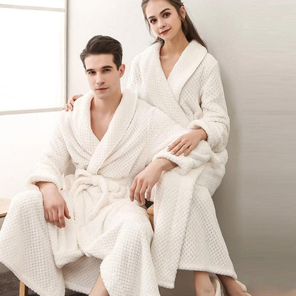 Fleece Bathrobe with Soft, Breathable Comfort and Deep Pockets