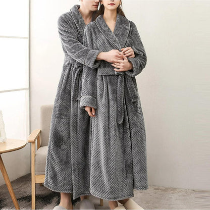 Fleece Bathrobe with Soft, Breathable Comfort and Deep Pockets