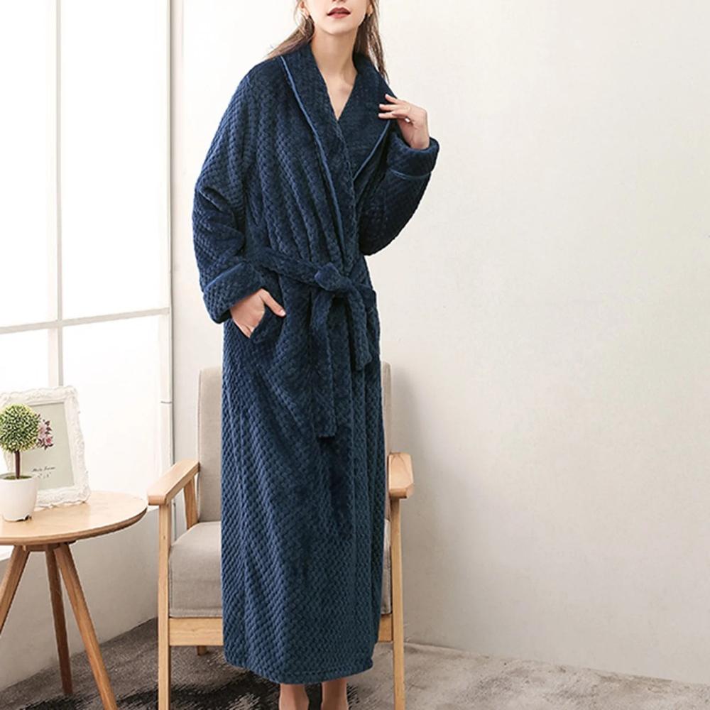 Fleece Bathrobe with Soft, Breathable Comfort and Deep Pockets