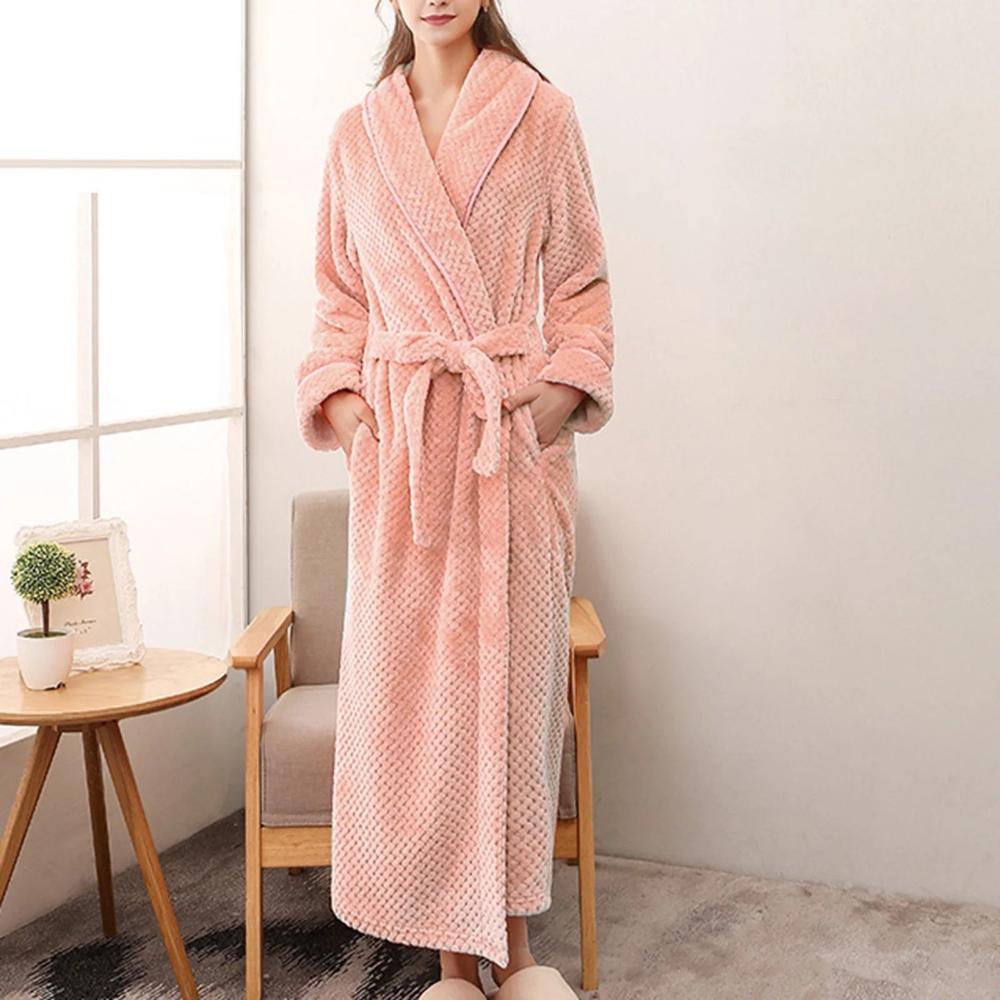 Fleece Bathrobe with Soft, Breathable Comfort and Deep Pockets