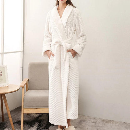 Fleece Bathrobe with Soft, Breathable Comfort and Deep Pockets