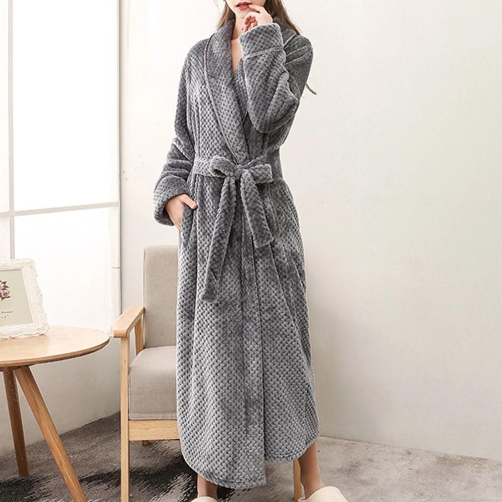 Fleece Bathrobe with Soft, Breathable Comfort and Deep Pockets