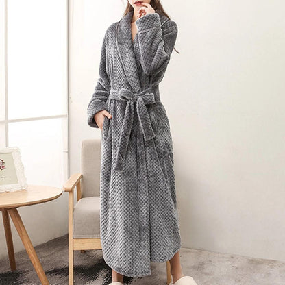 Fleece Bathrobe with Soft, Breathable Comfort and Deep Pockets