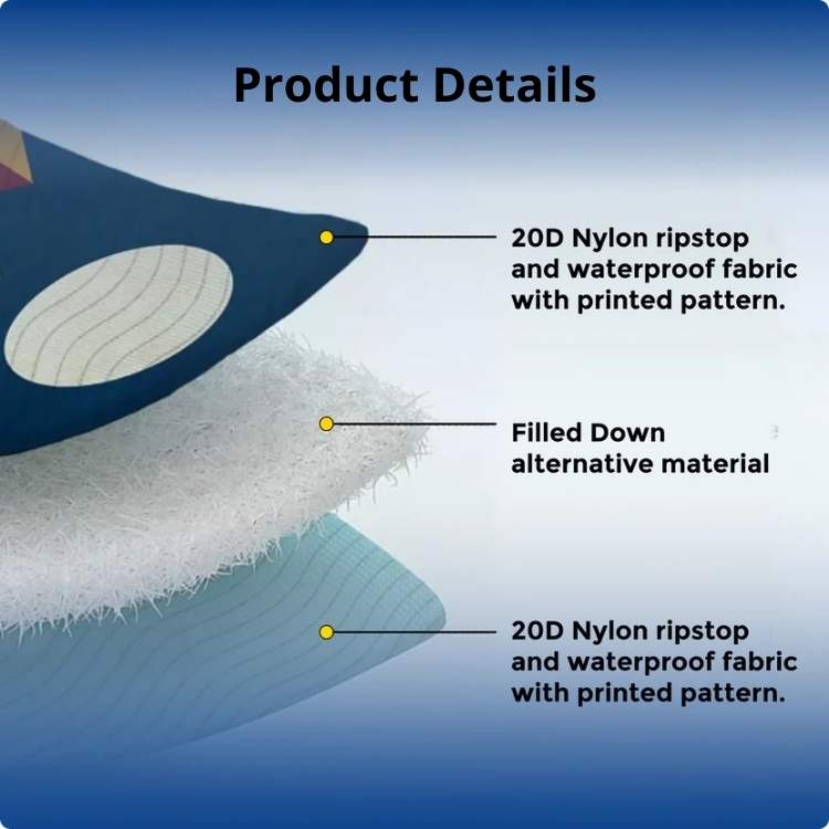 Fleece Lined Outdoor Poncho with Lightweight Waterproof Cover