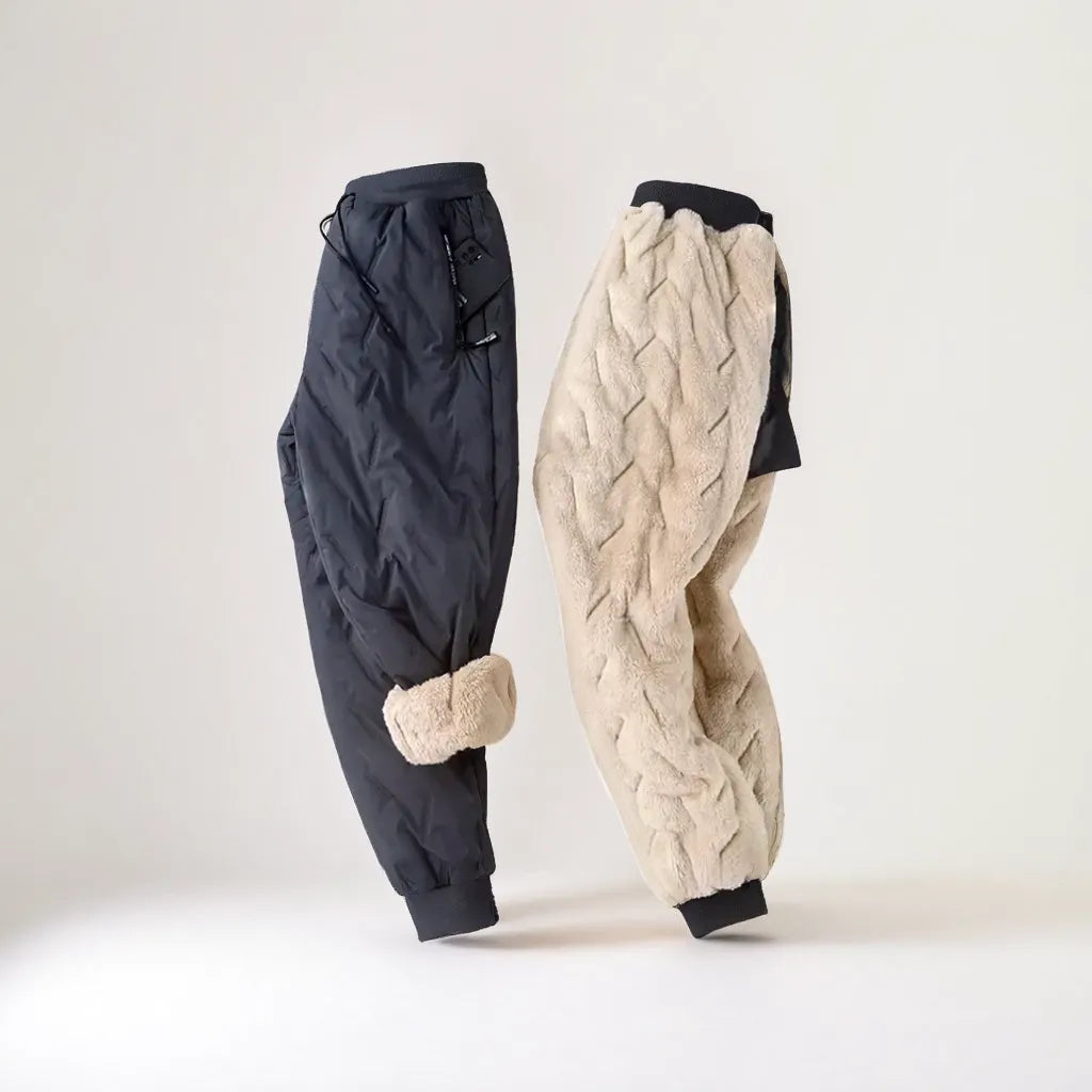Fleece-Lined Winter Pants for Men and Women