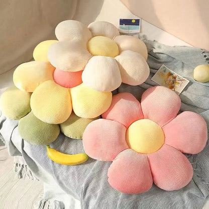 Flower-Shaped Polyester Cushion for Stylish Home Decor