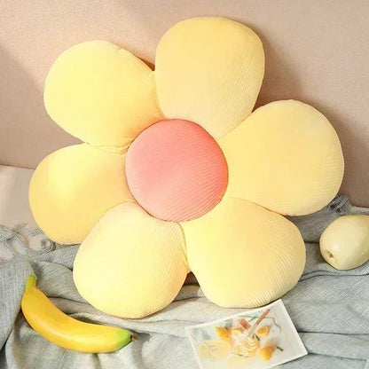 Flower-Shaped Polyester Cushion for Stylish Home Decor