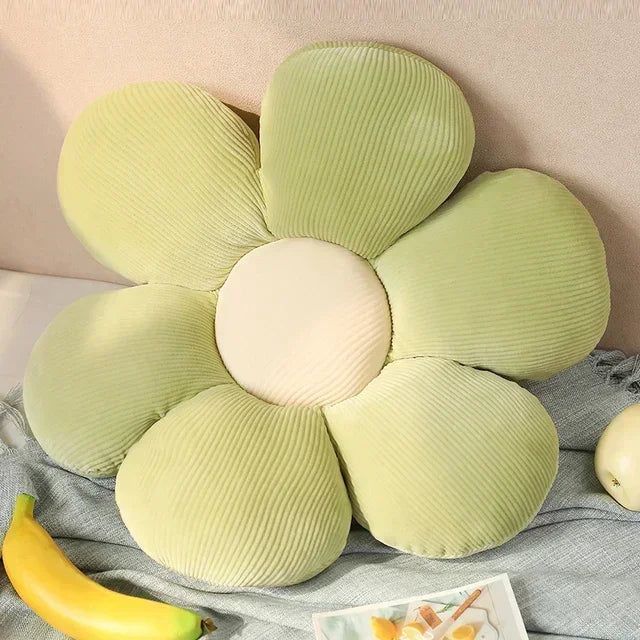 Flower-Shaped Polyester Cushion for Stylish Home Decor