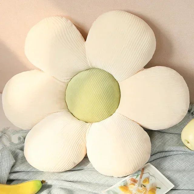 Flower-Shaped Polyester Cushion for Stylish Home Decor