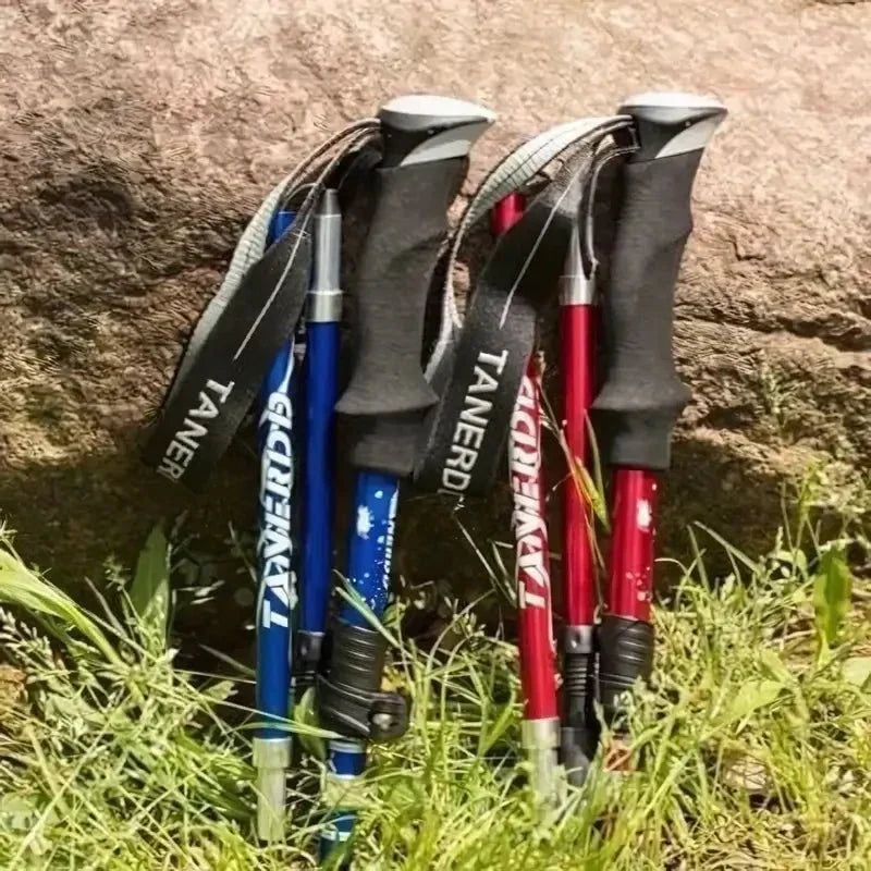 Foldable Adjustable Aluminum Trekking Pole for Hiking