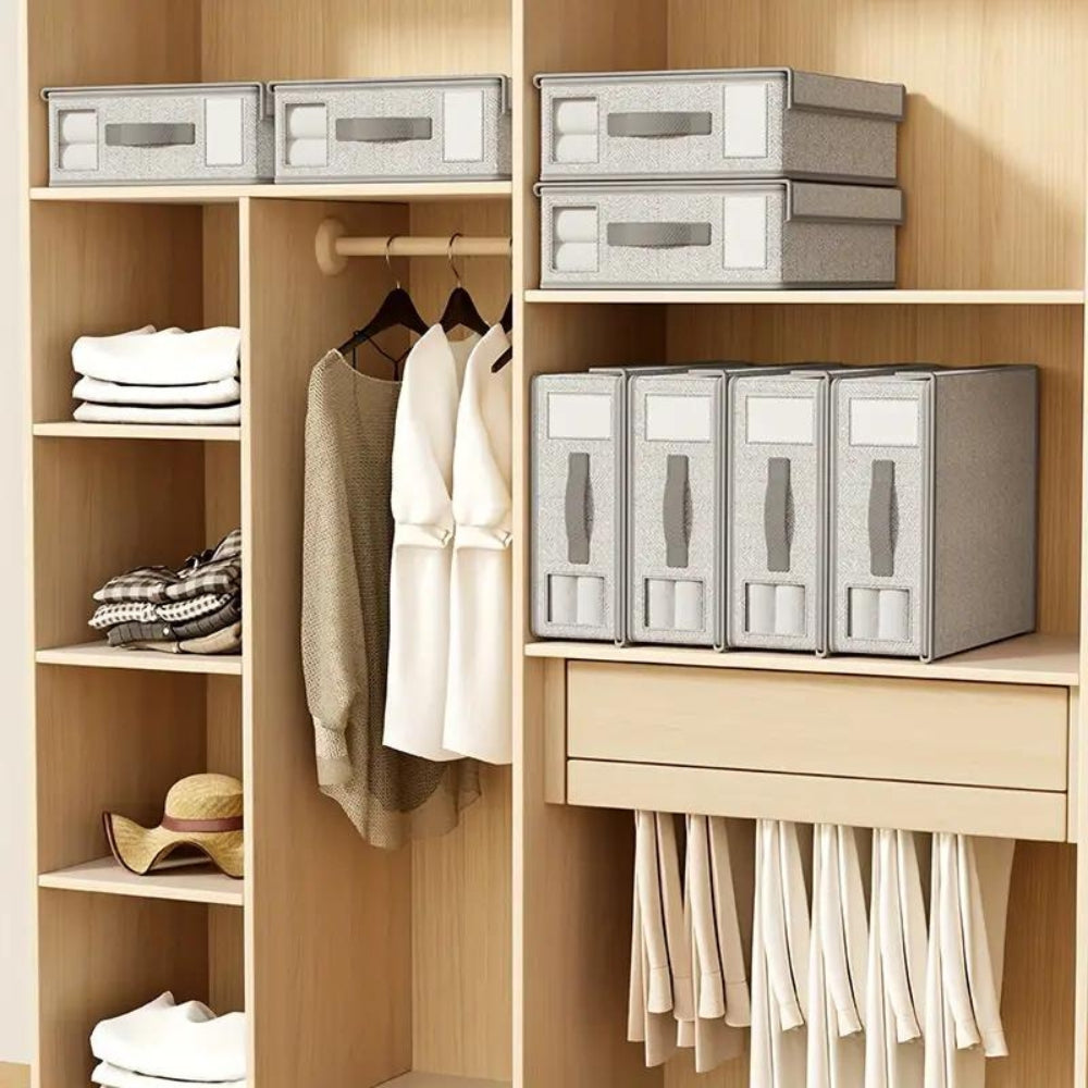 Foldable Bedding Storage Organiser for Neat Linen Storage