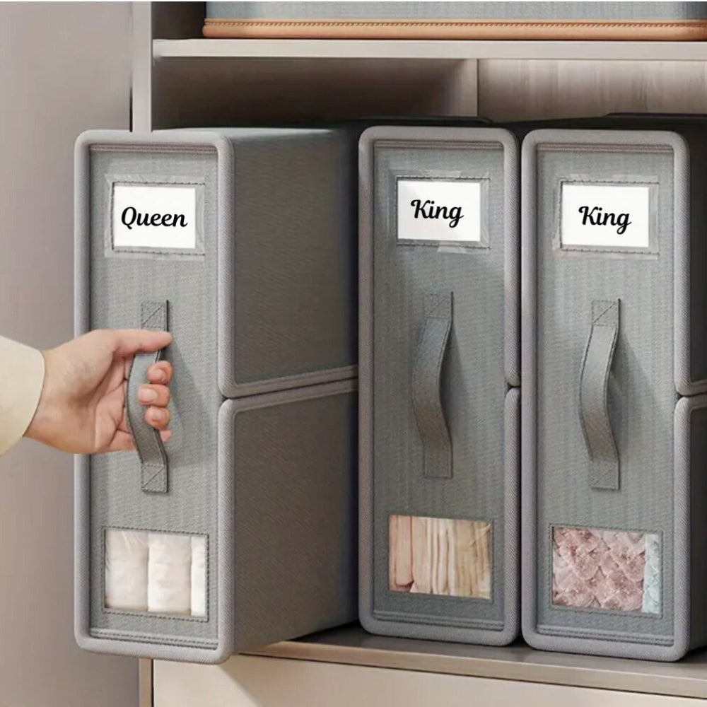 Foldable Bedding Storage Organiser for Neat Linen Storage
