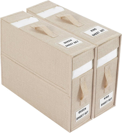 Foldable Bedding Storage Organiser for Neat Linen Storage