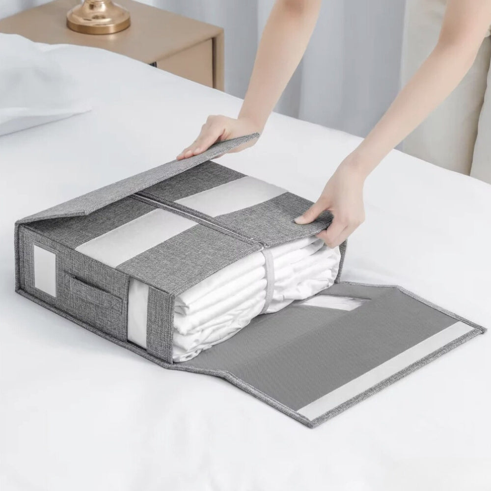 Foldable Bedding Storage Organiser for Neat Linen Storage