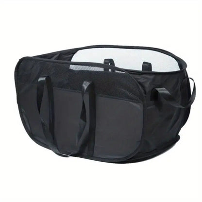 Foldable Laundry Basket – Oxford Fabric with Breathable Mesh Panels and Reinforced Handles